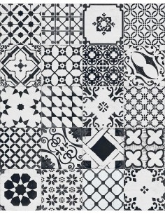 Décor 20.5x20.5x1 MIX WHITE  Re-Style Xclusive Ceramica NA