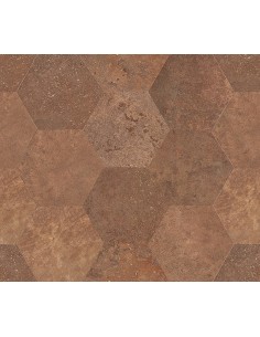 Décor 3D hexa 28x34x0.9 COPPER Alchemy Caesar NA